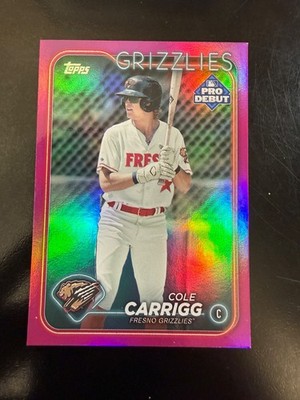 Cole Carrigg - Fuchsia Foil #/199 - 2024 Topps Pro Debut MLB