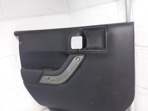 2018 JEEP WRANGLOLD Driver Left Side Rear Door Trim Panel Black Trim A7X9 OEM - Picture 5 of 7