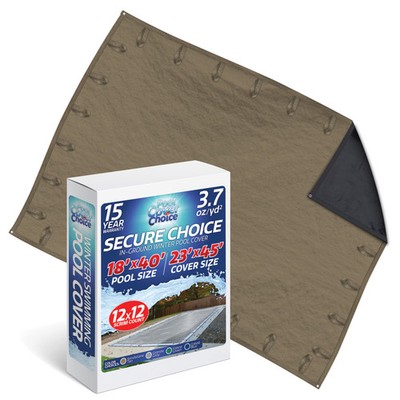 PoolCoverChoice Winter Swimming Pool Cover for 18 ft x 40 ft Rectangular Pool