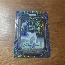 JERMAINE JOHNSON II 2022 PRIZM RC AUTO #375 NO HUDDLE SILVER DISCO   PRO-BOWLER
