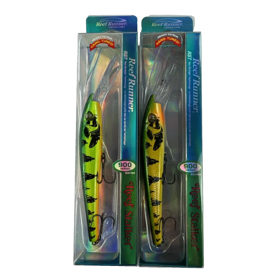 2 señuelos de pesca Reef Runner serie 900 Reef Stalker Crankbait Walleye Northern Foto 2 de 4