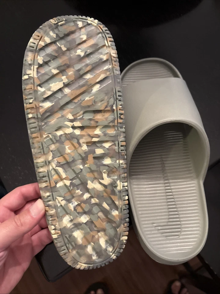 耐克 Calm Slide Light Army 男式 10 码 — 第 3/4 张图片