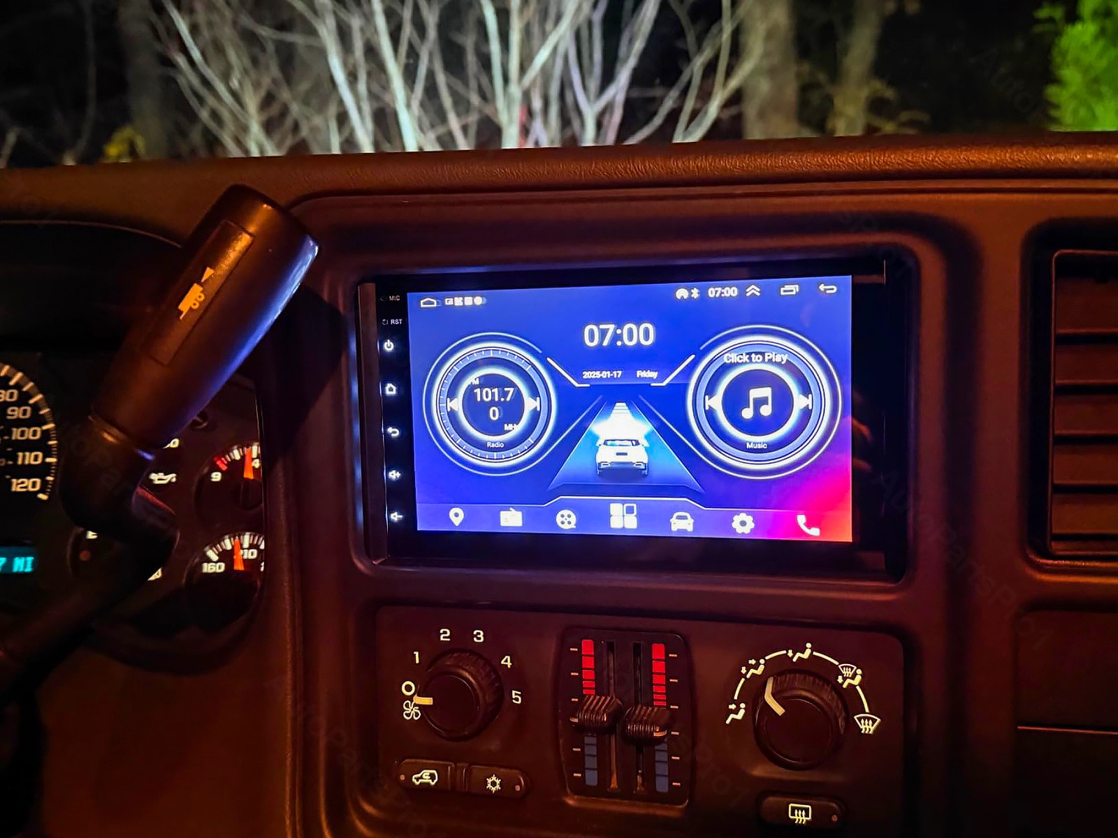 Carplay Android 15 Car Radio Stereo GPS For GMC Sierra 1500 1500 2500 2003-2006