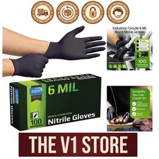 XL Heavy Duty Nitrile Gloves - 100 Count for Medical  Industrial Safety Needs