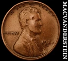 1924-D Lincoln Wheat Cent- Extra Fine Semi Key Better Date No Reserve #J3439