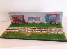Diorama Ferroviario Artigianale Scala 1:87 Con Murales 