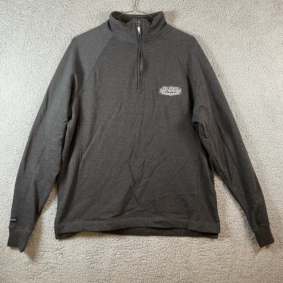 Jansport Men's Quarter Zip Collard Sweater Gray XL Cal State San Marcos Cougars