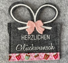 Verpackung Geld-/Gutschein-/ Ticket Geschenk mit Karte