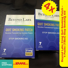 Beyond Labx 21mg Quit Smoking Patch   4 Packs 7/Box Stop Smoking Aid