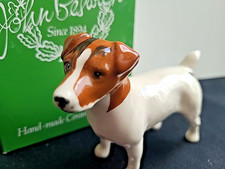 Vintage Beswick Hand Painted Jack Russell Terrier Dog Figurine England with box