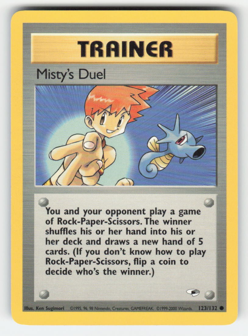 Pokemon MISTY'S DUEL 123 Gym Heroes UNLIMITED NM