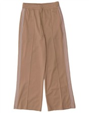 Zara Mens Tracksuit Trousers Medium  Beige Colourblock AP01