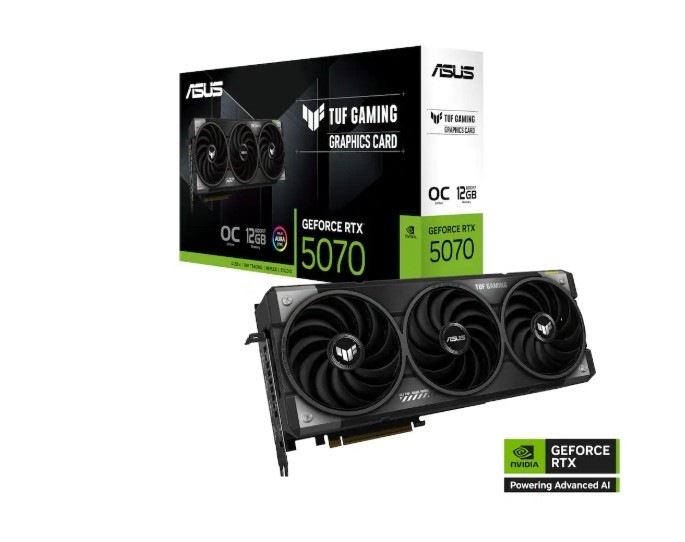 AUSU RTX 5070 12GB 中古品 グラボ GPU Asus GeForce RTX 5070 12GB GDDR7 Graphics Card TUF-RTX5070-O12G