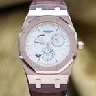 Audemars Piguet Royal Oak Dual Time 39mm Rose Gold White Dial - AP 26120OR