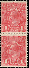 Australia Stamp Pair #21 Scott Watermark 9 MNG F+
