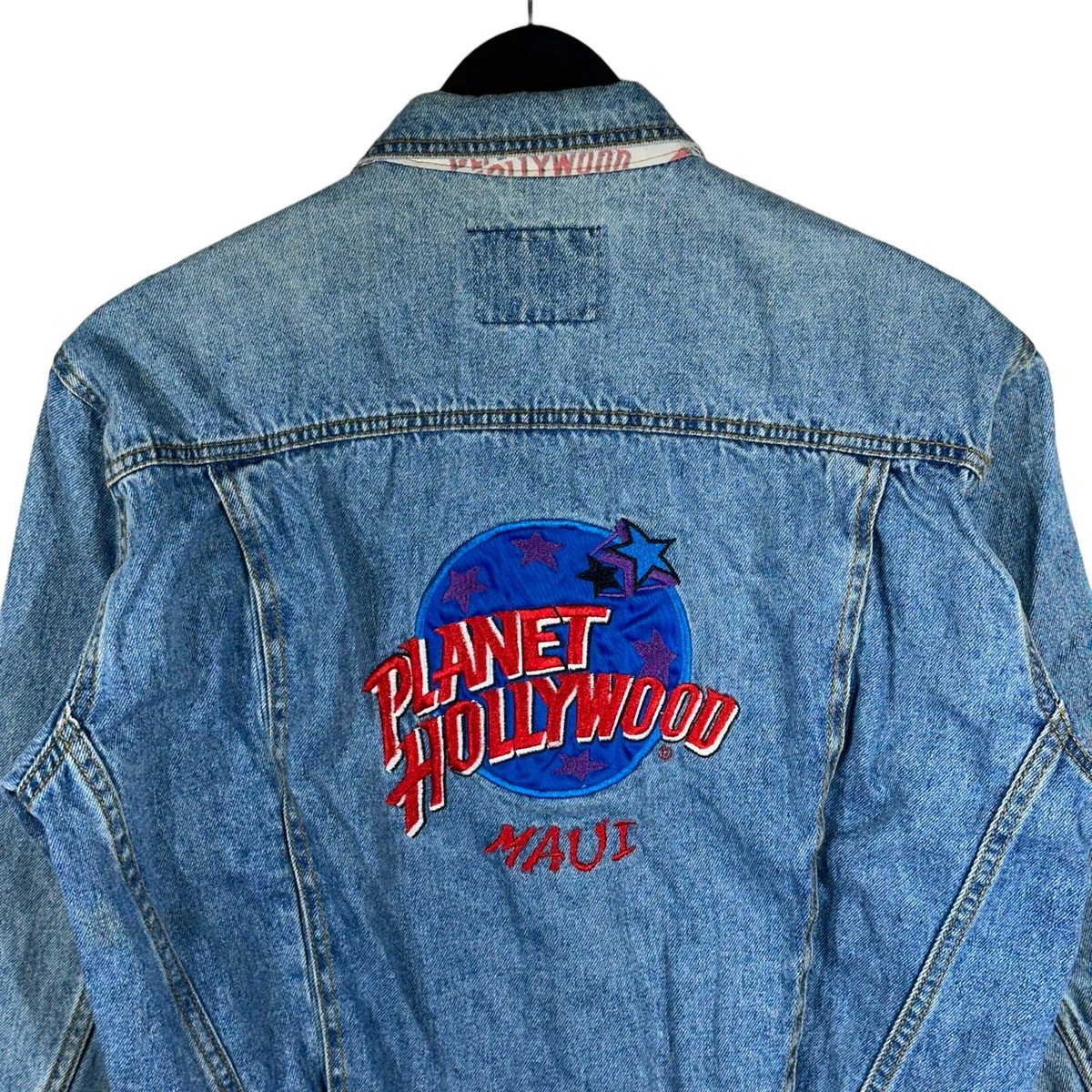 ビンテージレア！PLANET HOLLYWOOD デニムジャケット Lサイズ ビンテージレア！PLANET HOLLYWOOD デニムジャケット Lサイズ