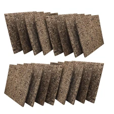 12" X 12" X 9.5Mm Thick Dark Brown Cork Squares, Wall Tiles, Square Pinning Cork