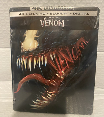 Venom (2018, 4K UltraHD / Blu-ray, Steelbook Edition, (Steelbook case dented)