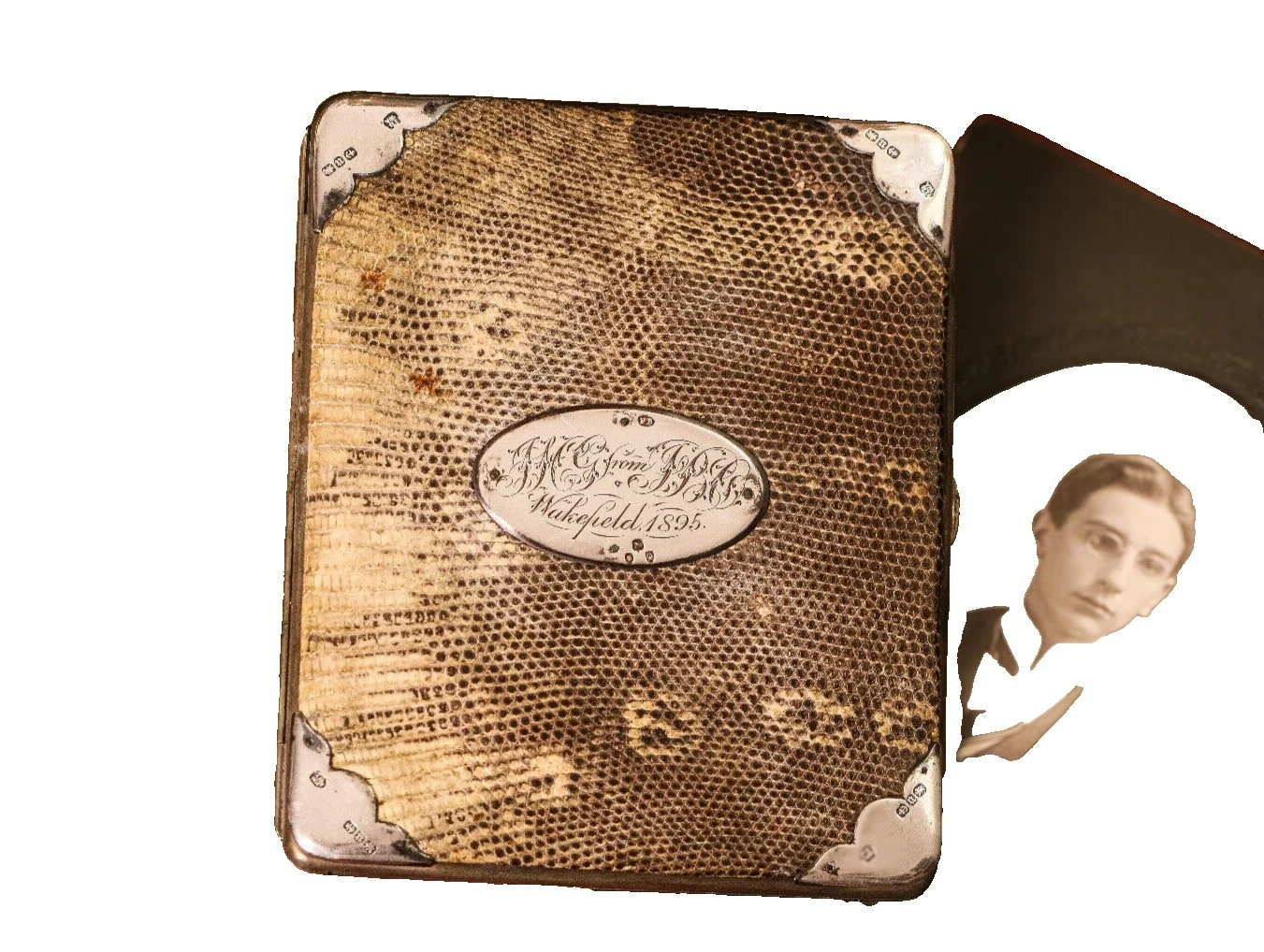 Leather 1890s Decade Vintage Wallets & Coin Purses