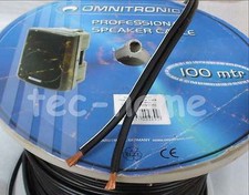OMNITRONIC  PROFI PA LAUTSPRECHER KABEL BOXENKABEL OFC 2x 4qmm SPEAKER CABLE