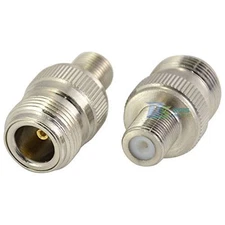 1 pc F Type Female to N Female Straight TV Jack F/F RF Coaxial Adapter Connector