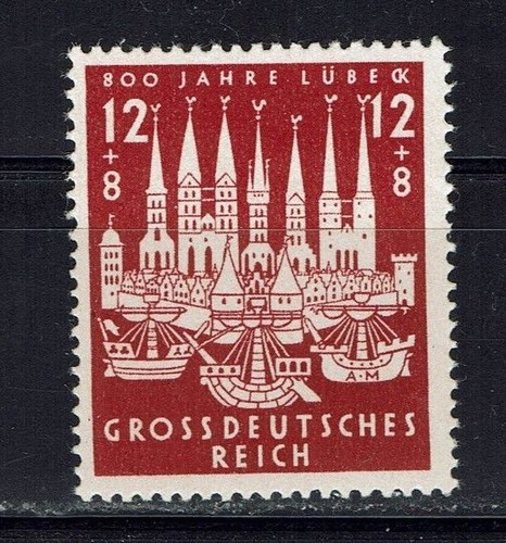 Allemagne Deutsches Reich 1943 Mi. n° 862 800ème anniversaire de Lübeck MH
