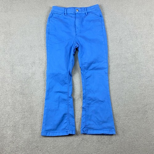 Massimo Dutti Women's Pants Size 4 Skinny Fit Blue Cotton Pockets Casual |  eBay