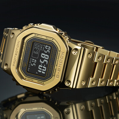 Casio G-Shock GMW-B5000GD-9JF Gold Full Metal Solar Digital Men`s