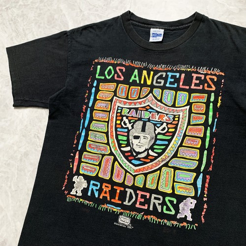 VTG 90s NFL Los Angeles RAIDERS SALEM SPORTSWEAR 1991 T-SHIRT SIZE L - Picture 2 of 5
