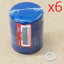 6 X GENUINE Acura Honda OEM 15400-PLM-A02 Oil Filter + Washer 94109-14000 (DENT)