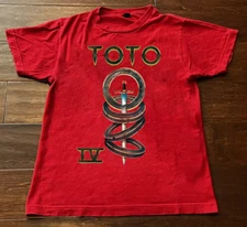 Collection TOTO Album Band RED COTTON T SHIRT FULL SIZE S-5XL