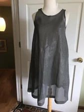Vintage Mod Mini 1960s Swing Dress Metal Chain Slip Dress A line Tent XS or Teen