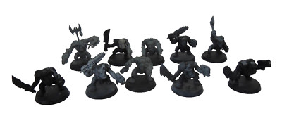 Warhammer 40k Figuren 10 x Orks unbemalt in einem sehr guten unbenutzten Zustand
