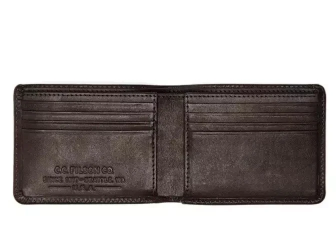 Filson Tin Cloth Outfitter Wallet 20242583 MADE IN USA Flyway Green Bridle Card - Image 2 of 4