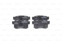 Bosch 0 986 494 358 Bremsbelagsatz, Scheibenbremse Hinterachse FÜR Fiat Honda HO