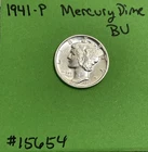 1941-P Mercury Dime 10c BU Brilliant Uncirculated US Coin See Pictures