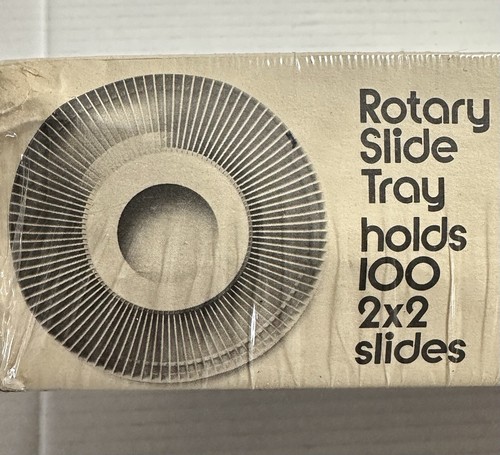 Focal Vintage Rotary Slide Tray in Black Holds 100 2x2 Slides Kmart Photos New - Picture 7 of 11