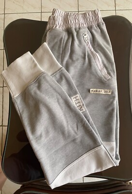 KITH Bleecker Jogginghose grau/weiß zweifarbig zweifarbig Jogger Gr. L authentisch