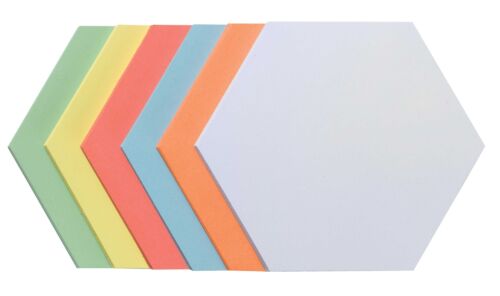 Franken Moderationskarten, Wabe, 190 x 165 mm Altpapier, 500 Stück, sortiert - Bild 1 von 1