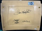 DAN HAMPTON AUTOGRAPHED SOLDIER FIELD SEAT BACK w/ 2 INSCRIPTIONS (JSA)