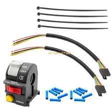 Left Handlebar Switch &Pigtail Harness Pulg Kit for Polaris Trail Blazer 250 400