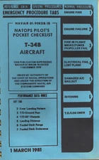 53 Page '81 Beechcraft T-34B Mentor NAVAIR-01-90KDB Pilot Checklist Manual on CD