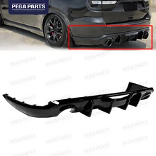 Rear Bumper Diffuser For 2011-24 Dodge Durango R/T SRT V2 Glossy Black Shark Fin