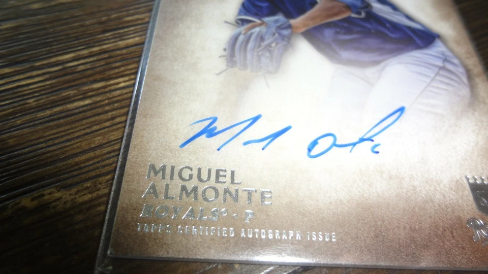 2015 BOWMAN INCEPTION MIGUEL ALMONTE   AUTOGRAPHED BASEBALL CARD - Image 2 of 2