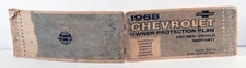 1968 CHEV AUTO OWNER PROTECTION PLAN & NEW VEHICLE WARRANTY MAN.  (R1B4-3)