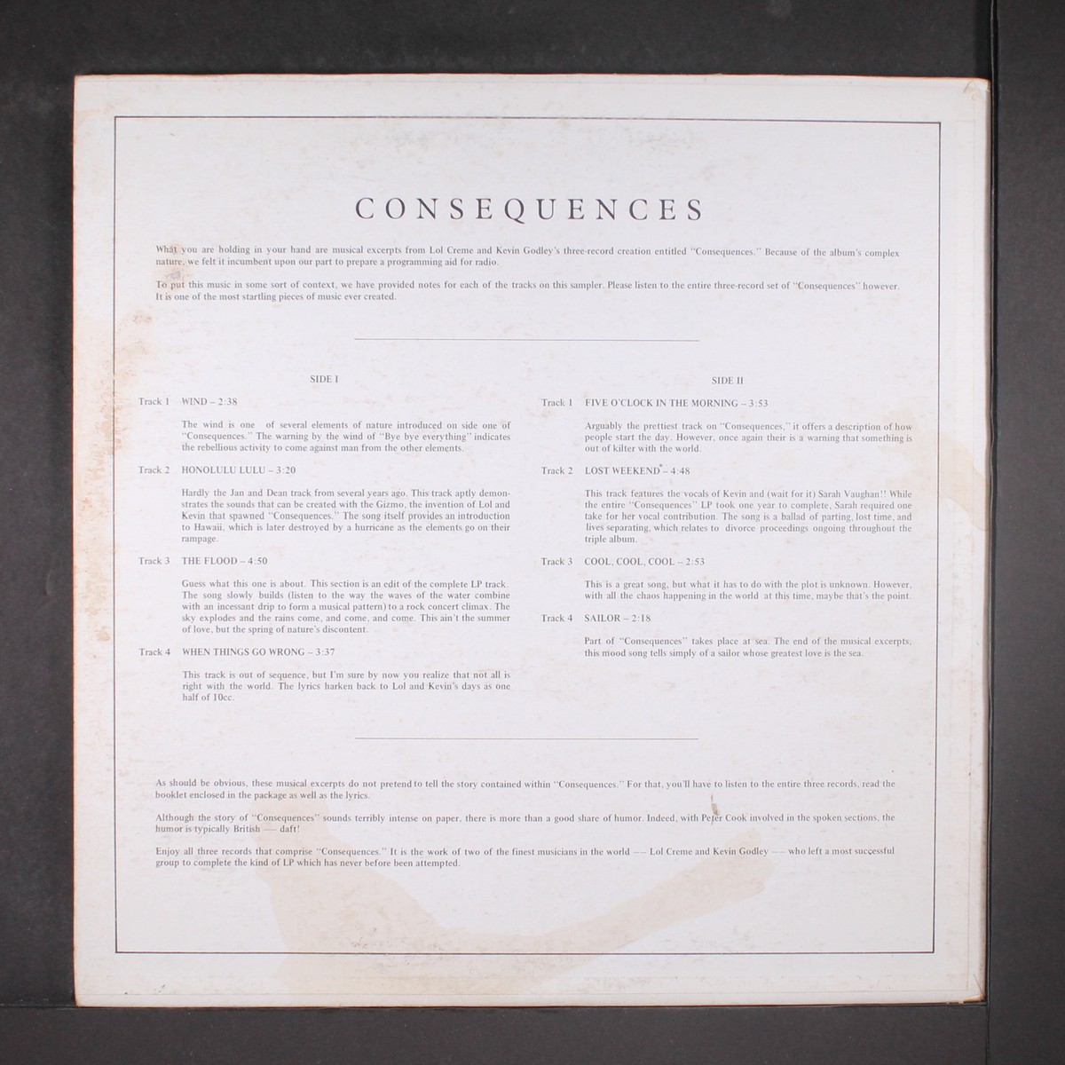 LOL CREME & KEVIN GODLEY: musical excerpts from 