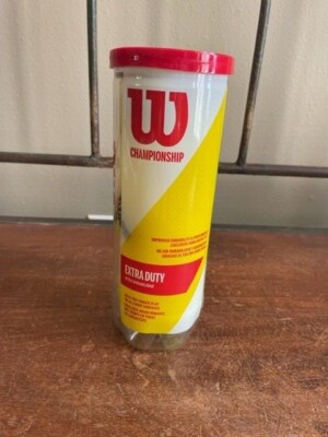 Wilson Championship Extra Duty Tennis Balls 1 Can of 3 Balls New Sealed