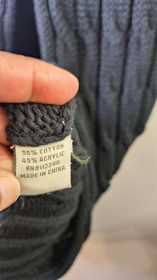 Cárdigan suéter plumero tejido con cable vintage para mujer talla M caprichoso cabaña boho Foto 4 de 4