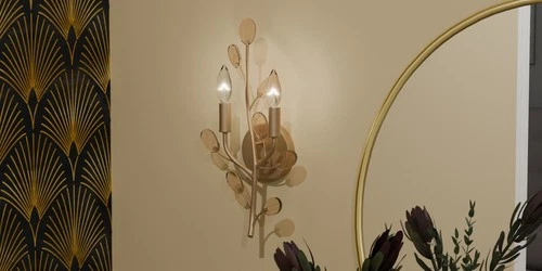 Quoizel HEI8709 Heiress 2 Light 18" Tall Wall Sconce - Black - Picture 8 of 9