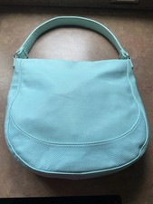 Jewell By Thirty One Women's Aqua Pebbled Shoulder Bag Purse/ Matching Wallet